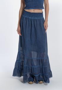 Длинная юбка BALZA ACANFORA, темно-синий