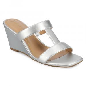 Туфли на танкетке Clodie Journee, серебряные