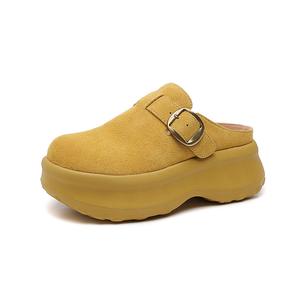 Женские сандалии с закрытым носком, устойчивые к истиранию ST&SAT, Apricot