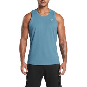 CREST Топ без рукавов Мужской Выцветший синий GYMSHARK