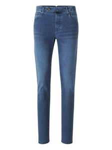 Прямые джинсы из эластичного хлопка Incotex, синий