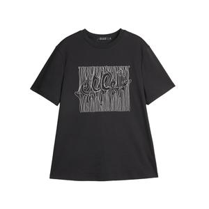 ELLE Футболка Women's Black Crew Neck