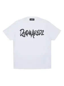 Футболка с логотипом DSQUARED2 KIDS, белый