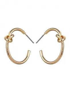 Серьги-Кольца с узелками Hollywood Sensation, gold