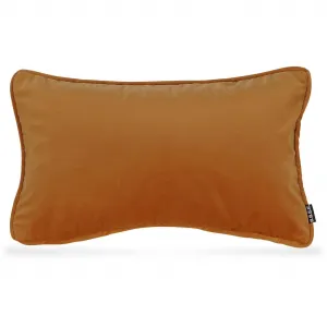 Декоративная подушка Nobile Samt с наволочкой и наполнителем, 1 шт. H.O.C.K., Honey/orange + unifarben