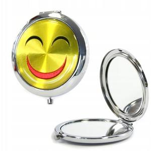 Портативное зеркало, карманные смайлы-эмодзи Midex, серебро