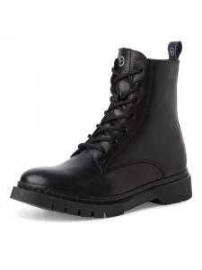 Tamaris Черные ботильоны на шнуровке