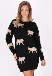 Платье-джемпер faina, черный