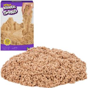 Коричневый пластиковый кинетический песок Kinetic Sand 5кг Коричневый пляжный натуральный цвет Spin Master