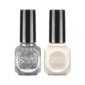 Водный лак для ногтей без запаха, стойкий, без сушки в лампе, быстросохнущий SH510+SH694/Mermaid Hime 12мл*2 SweetColor