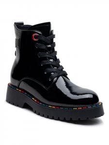 Foreverfolie Черные ботильоны