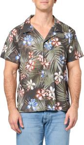 BOSS Мужская пляжная рубашка, Tropical Khaki