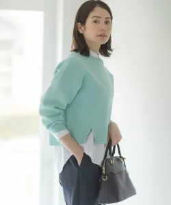 Вязаный пуловер, напоминающий покрой пота Suite, цвет Mint [063]