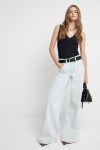 Боди с V образным вырезом, 2 шт в упаковке River Island, черный