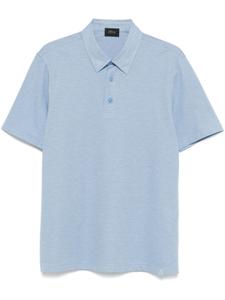 Brioni рубашка поло из ткани пике, синий