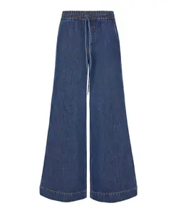 Синие брюки-палаццо P.A.R.O.S.H., синий