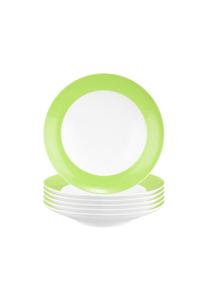 Зелёные суповые тарелки liberty pure colors ø 23,5 см 6 шт Liberty pure colors Seltmann Weiden