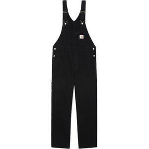 Бибовер прямой комбинезон Carhartt WIP, черный