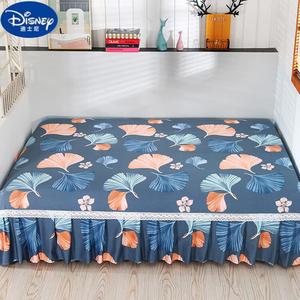 Disney Комплект постельного белья из хлопка для кан/кровати 240х200 см (простыня 280х230 см с юбкой 3 см), цвет Navy Blue, Apricot Blossoms in Full Bloom