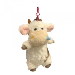 Милые плюшевые куклы Worker Cow высотой 25см/40см/60см Happy Fish