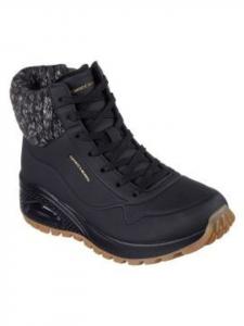 Зимние ботинки черного цвета Skechers