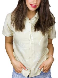 Блуза King Kameha Palmshadow, бежевый