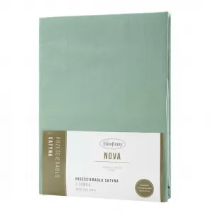 Простыня Nova3 мятная 160см x 200см Eurofirany