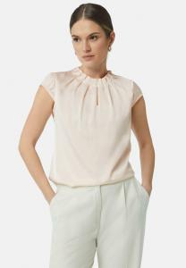 Блуза comma MIT RAFFUNG UND ALL-OVER-PRINT, Perlmuttrosa/Light Pink