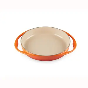 Чугунная форма для запекания Tatín Le Creuset круглая с ручками, оранжевый