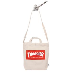 Thrasher Хлопковая сумка-шоппер, наплечная сумка, повседневная сумка унисекс ecru