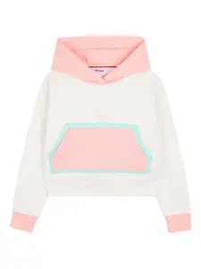 Худи в стиле колор-блок Hugo Kids, белый