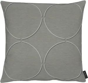 АПЕЛЬТ декоративная подушка "Меццо", чехол на подушку с наполнителем, 1 шт APELT 48х48 см, серый
