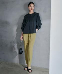 Блузка из хлопка и нейлона с рисунком в виде пишущей машинки, пригодная для стирки.