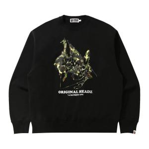 Свитер BAPE Unkle Pointman Logo Relaxed Crewneck, Black