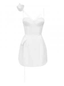 POST MERIDIEM платье мини с корсетом, белый