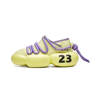XMZY Женские кроссовки Joyful Wilderness дышащие влагоотводящие увеличивающие рост низкие массивные - динамичный желтый, цвет Dynamic Yellow