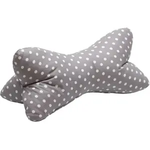 Herbalind подушка для шеи Leseknochen серый, узорчатая подушка для шеи, подушка с точками 40x18 см Herbalind, серый