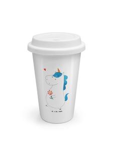 Mr. & Mrs. Panda Термокружка «Прогулка единорога» (без надписи) белого цвета