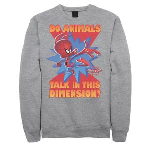 Мужской флисовый пуловер с рисунком Marvel Spider-Man Spiderverse Ham с цитатой