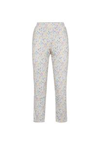 Короткий размер: брюки с привлекательным принтом и мягкой драпировкой. Goldner, мультиколор