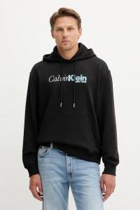 Хлопковая толстовка Calvin Klein, черный