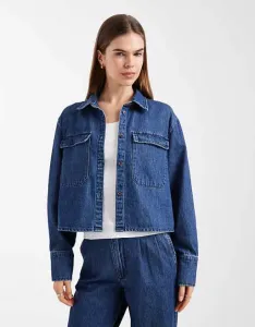 Vero Moda utility pocket denim shirt co-ord in medium blue denim