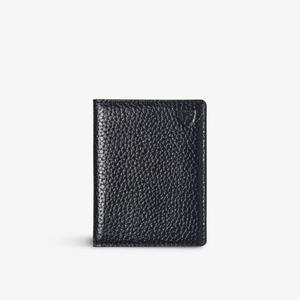 Кожаный визитница с логотипом Travel Aspinal Of London, черный