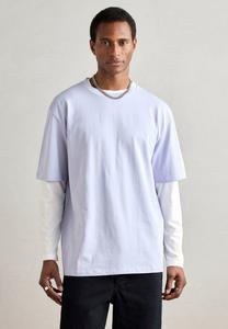 Футболка Lindbergh O NECK TEE OVERSIZE , Soft Purple/Lilac