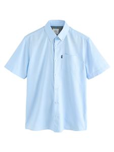 Рубашка на пуговицах классического кроя Next, светло-голубой