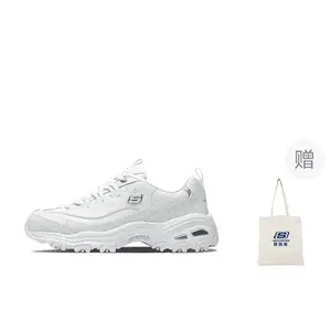 Кроссовки Skechers D"Lites 1.0 Chunky Sneakers Women's Low-top White/Silver, белый/серебряный