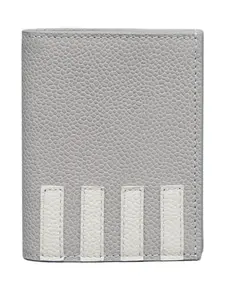 Картхолдер с полосками 4-Bar THOM BROWNE, серый