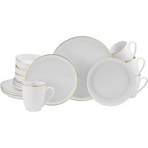 LeGer Home от Лены Герке Набор посуды Elowen Долговечность, Вневременность Leger Home By Lena Gercke, белый/золотистый