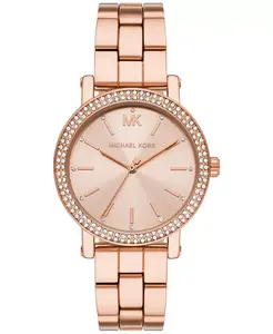 Женские часы Corey с тремя стрелками, позолоченные, из сплава, 38 мм Michael Kors, золотой