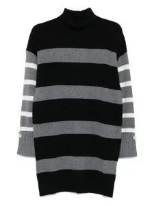 Платье Striped turtleneck sweater LIU JO, черный